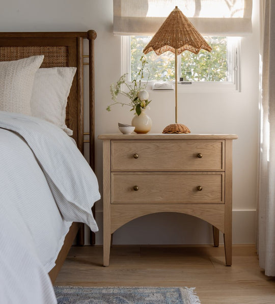 Cleo White Oak Nightstand