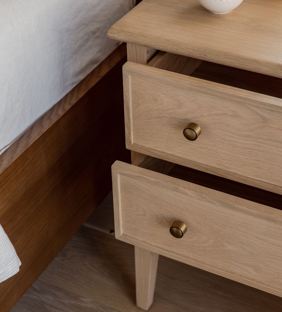 Cleo White Oak Nightstand Nightstands