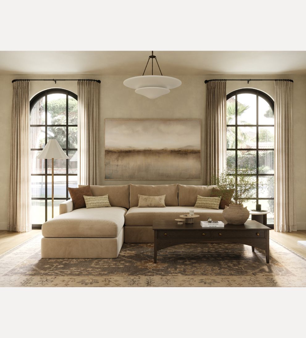 Mckenna Custom Left-Facing 134" Sectional Sofas