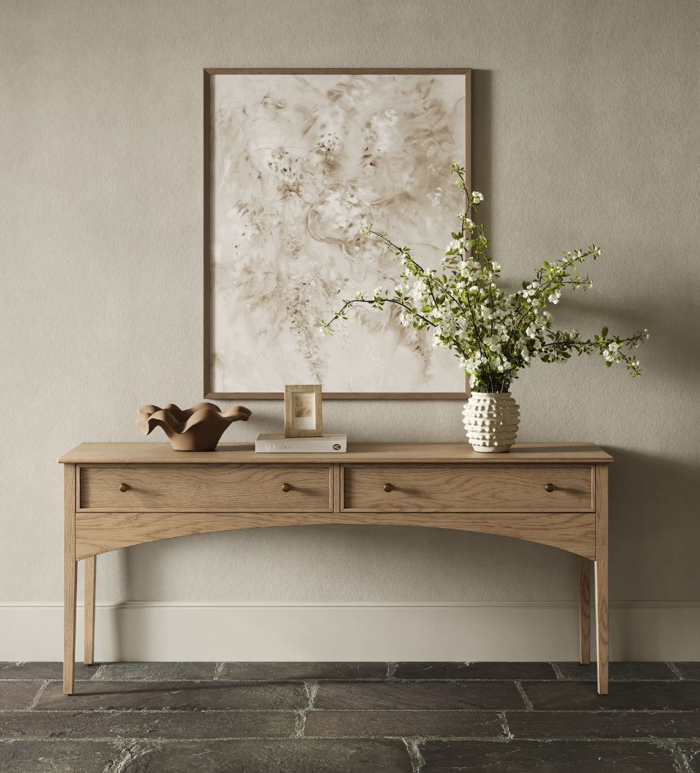 Cleo Console White Oak Consoles