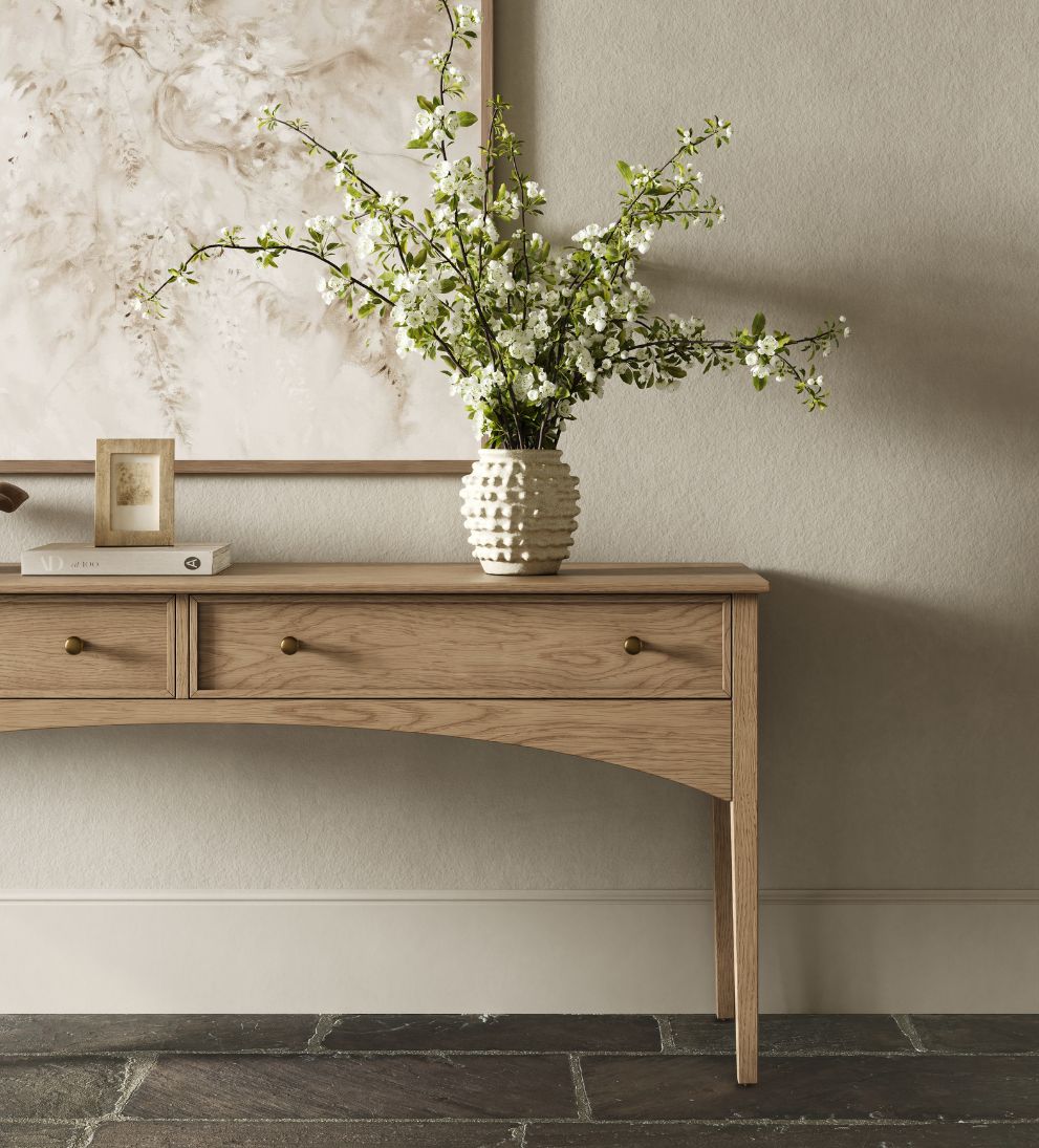 Cleo Console White Oak Consoles
