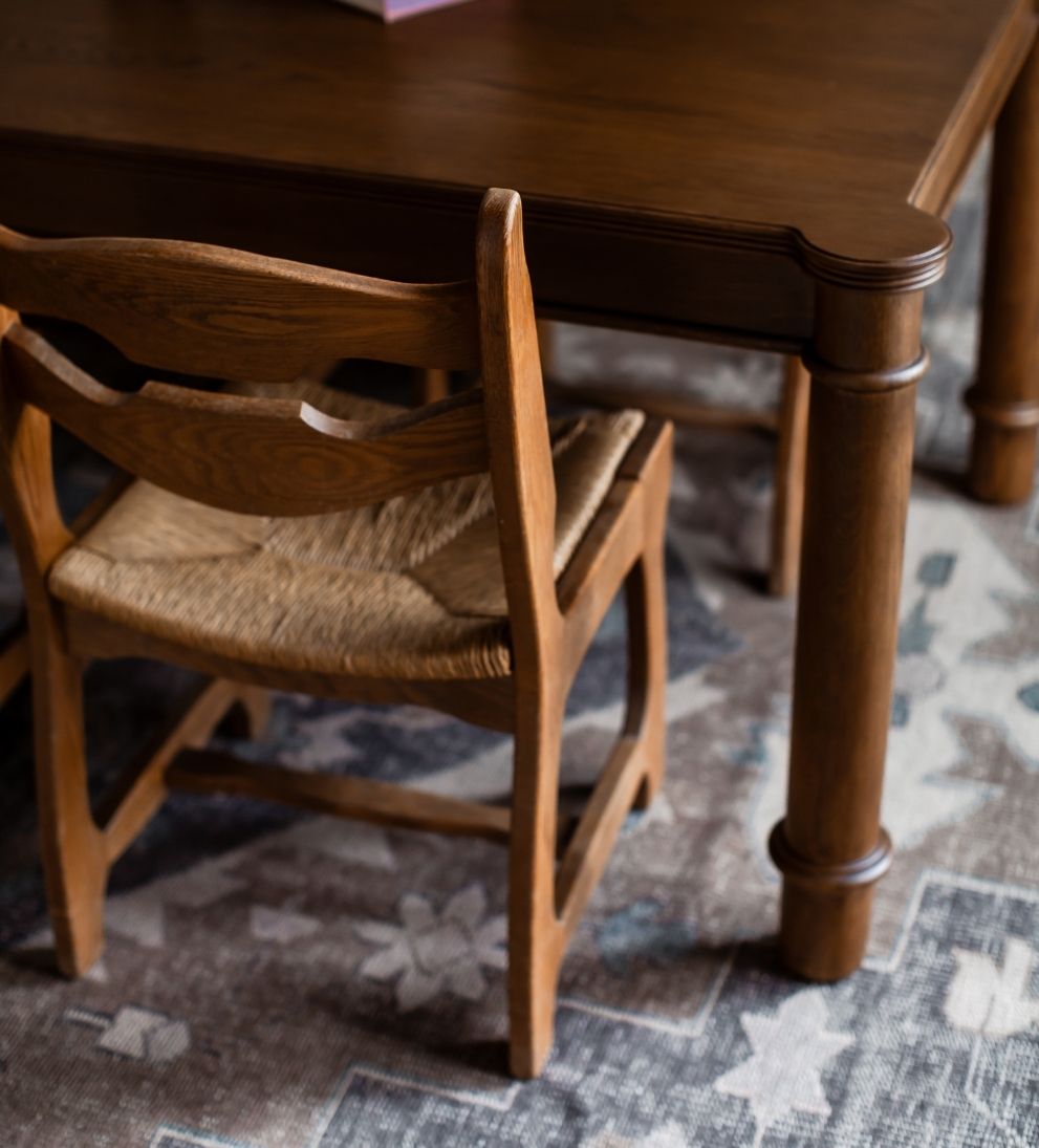 Colette Provincial Rush Dining Chairs (Set of 6) Dining Chairs