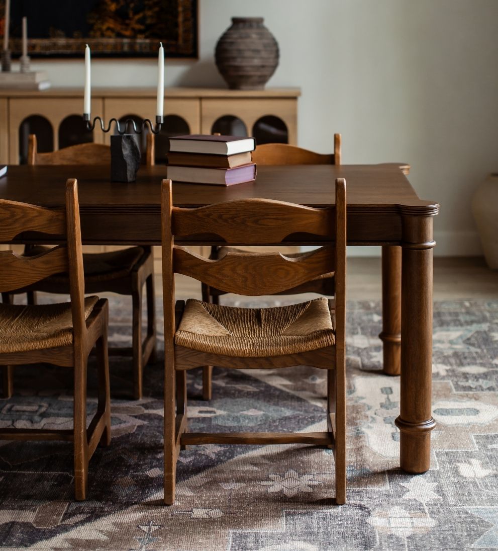 Colette Provincial Rush Dining Chairs (Set of 6) Dining Chairs