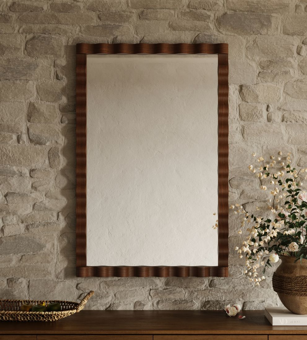 Ravello Edge Mirror in Dark Oak Wall Mirrors