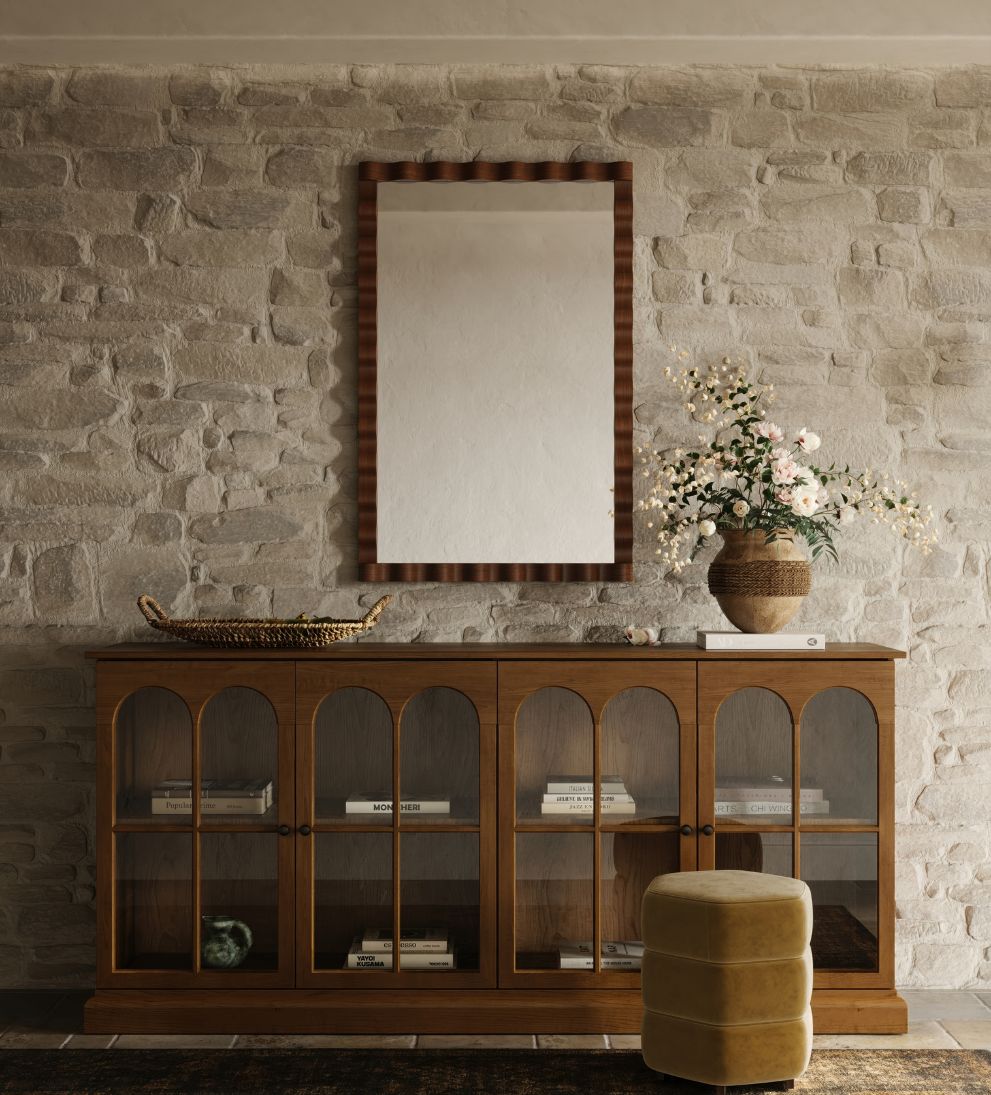 Ravello Edge Mirror in Dark Oak Wall Mirrors