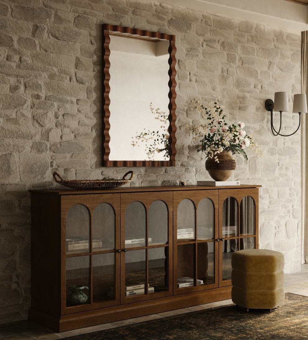 Ravello Edge Mirror in Dark Oak Wall Mirrors