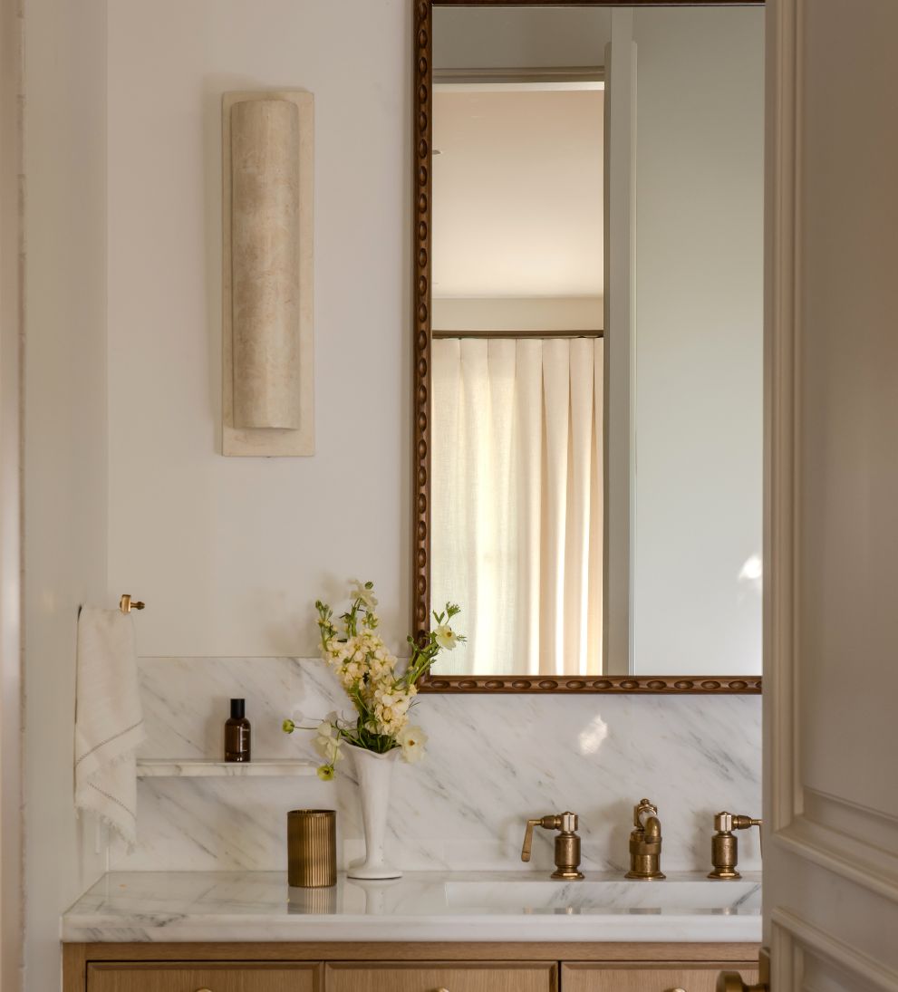 Colonnade Mirror in Dark Oak Wall Mirrors
