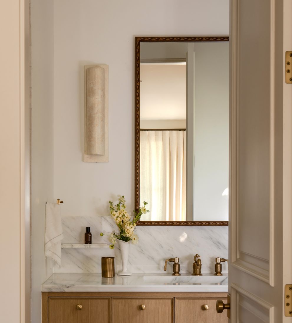 Colonnade Mirror in Dark Oak Wall Mirrors