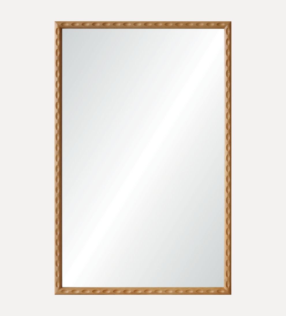 Colonnade Mirror in Light Oak Wall Mirrors