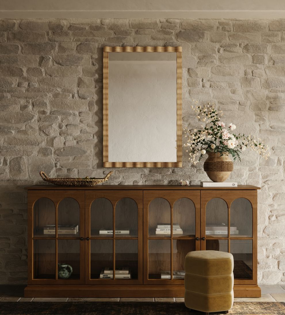 Ravello Edge Mirror in Light Oak Wall Mirrors