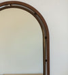 Como Arch in Aged Brass & Basalt Leather Wall Mirrors