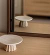 Como Arch in Aged Brass & Basalt Leather Wall Mirrors