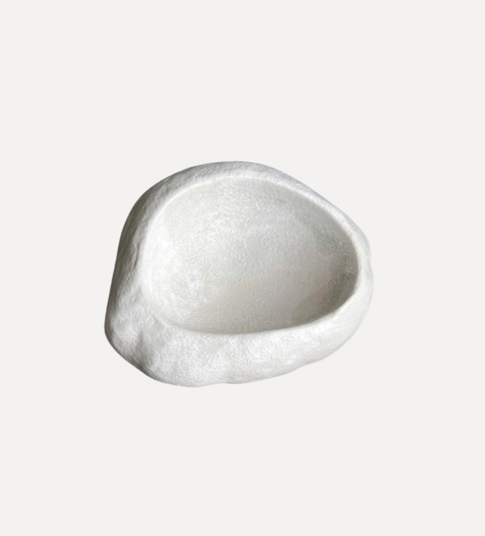 Concrete Dish in Light Grey Decorative Object