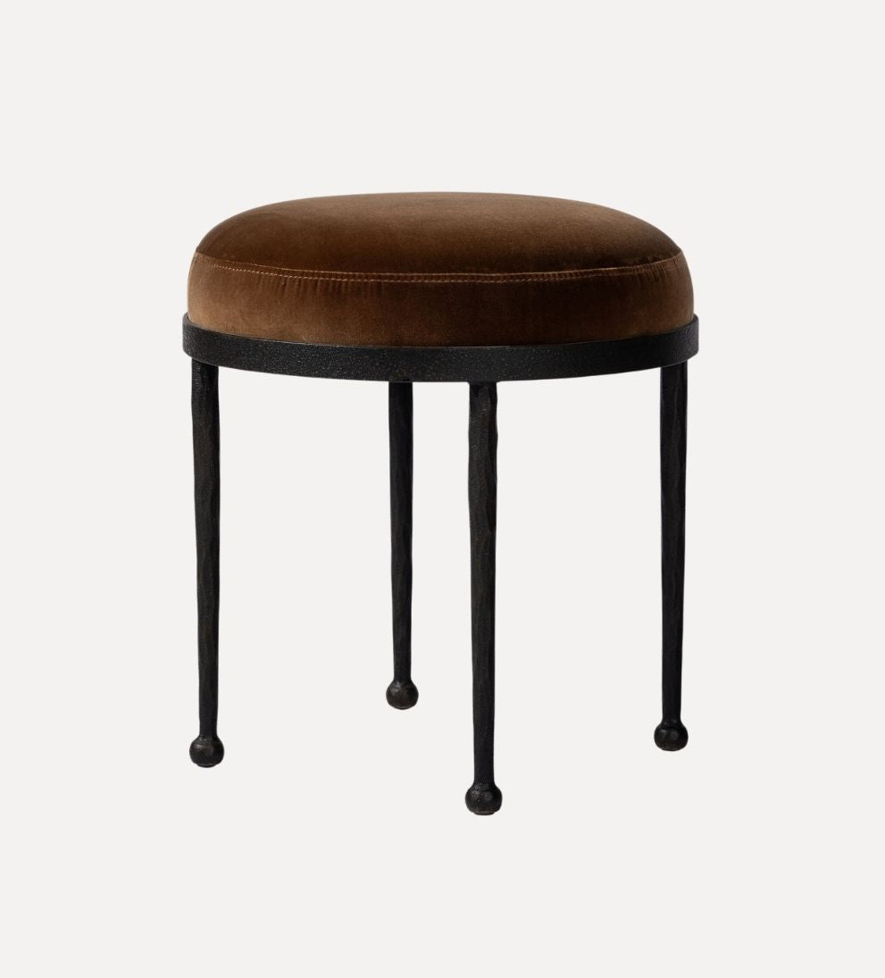 Corina Accent Stool - Surrey Ochre Ottomans