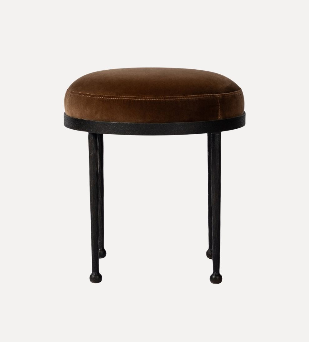 Corina Accent Stool - Surrey Ochre Ottomans