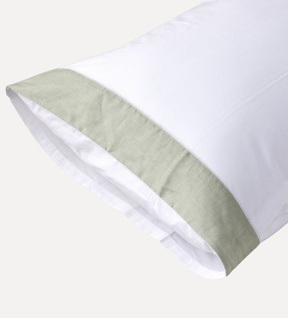 Cotton Hemstitch Sheet Set - Green Bedding