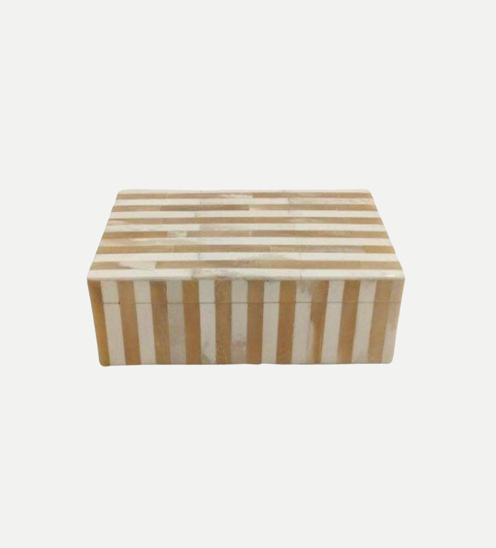 Delaney Striped Box Baskets +Boxes