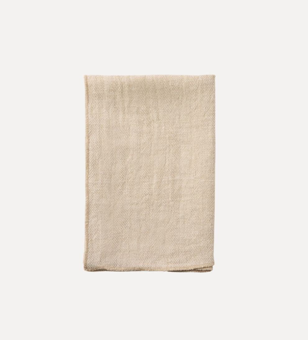 Derren Oatmeal Kitchen Towel, Set of 2 Kitchen Towels