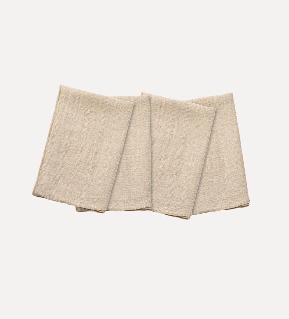 Derren Oatmeal Kitchen Towel, Set of 2 Kitchen Towels