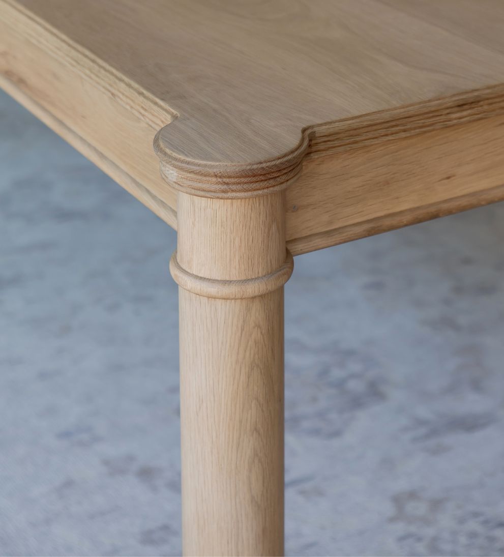 Elizabeth White Oak 96-120" Expandable Dining Table Dining Tables