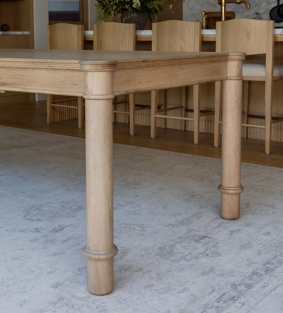 Elizabeth White Oak 96-120" Expandable Dining Table Dining Tables
