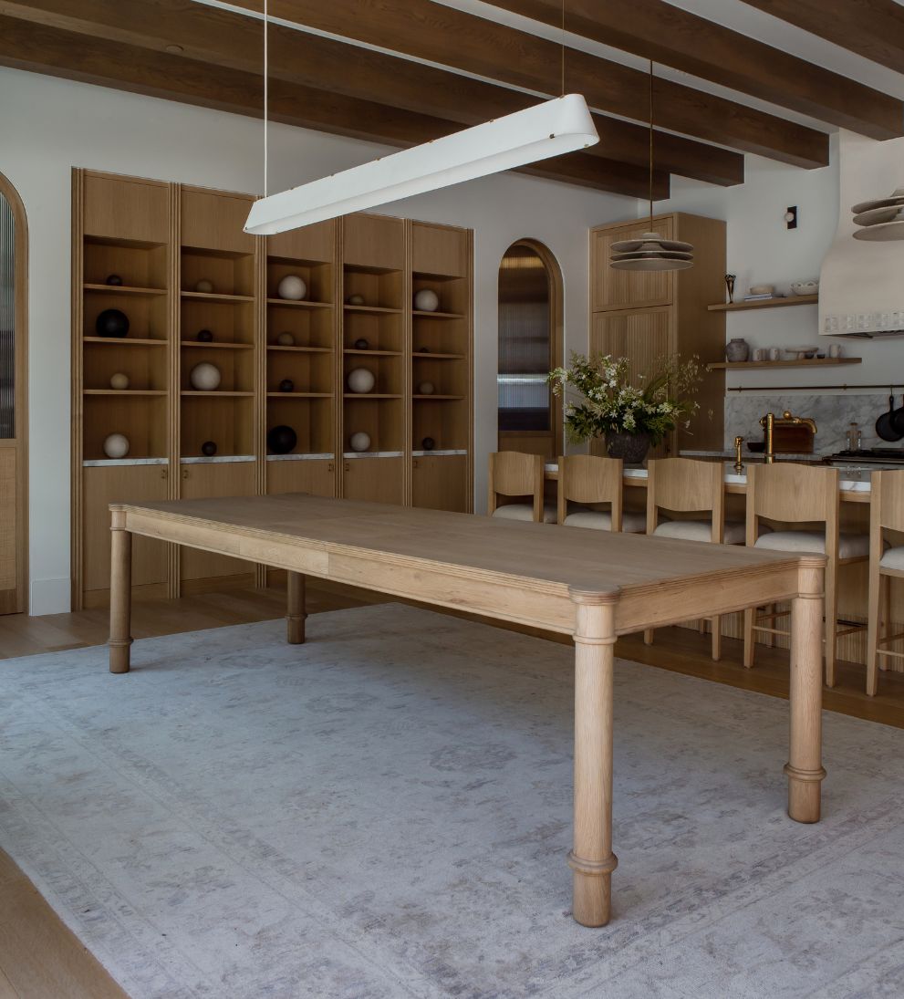 Elizabeth White Oak 96-120" Expandable Dining Table Dining Tables