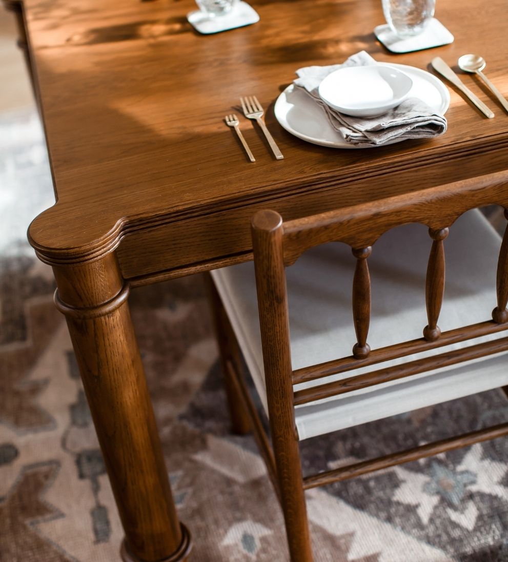 Elizabeth Nutmeg 96-120" Expandable Dining Table Dining Tables