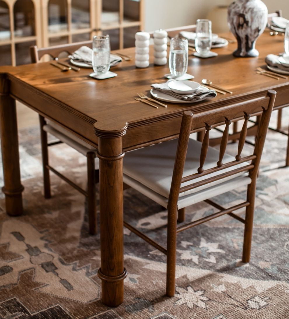 Elizabeth Nutmeg 96-120" Expandable Dining Table Dining Tables