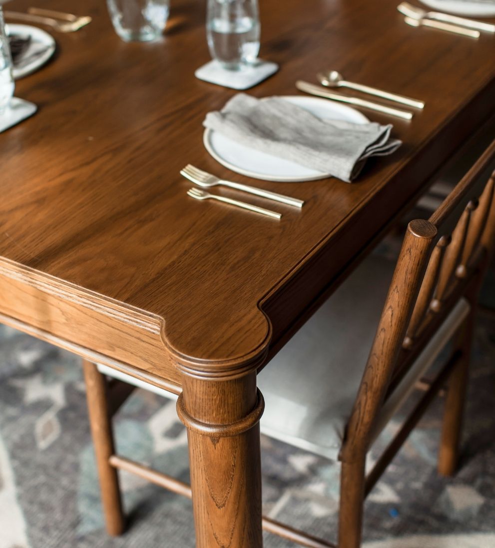 Elizabeth Nutmeg 96-120" Expandable Dining Table Dining Tables