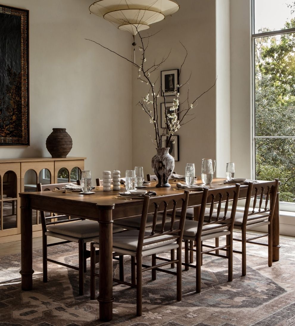 Elizabeth Nutmeg 96-120" Expandable Dining Table Dining Tables