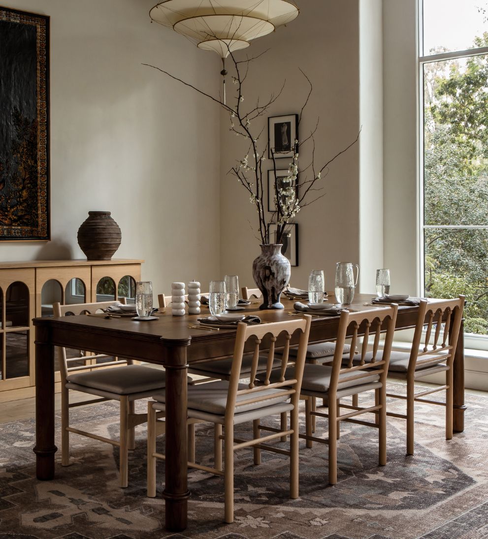 Elizabeth Nutmeg 96-120" Expandable Dining Table Dining Tables