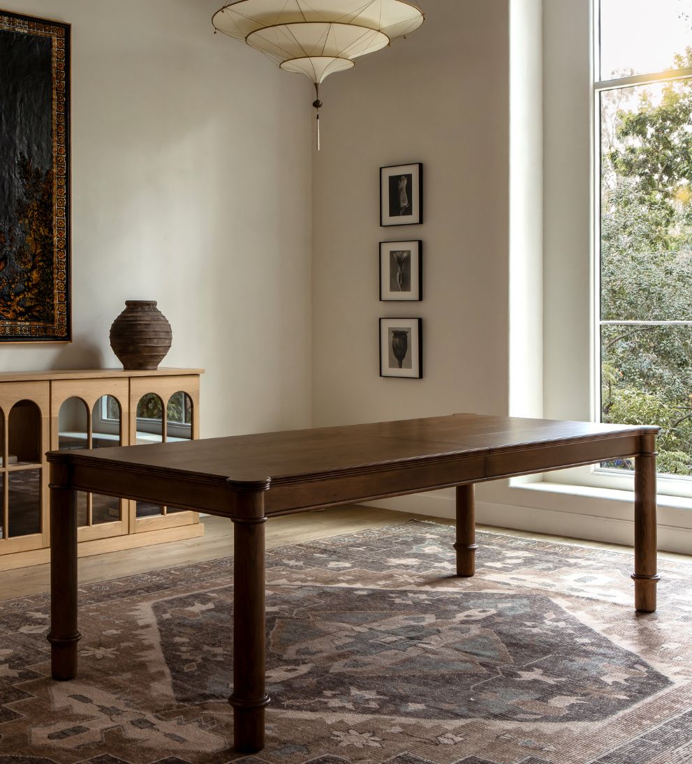 Elizabeth Nutmeg 96-120" Expandable Dining Table Dining Tables