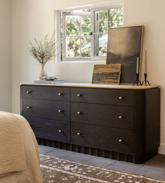 Ellen Espresso 6 Drawer Dresser
