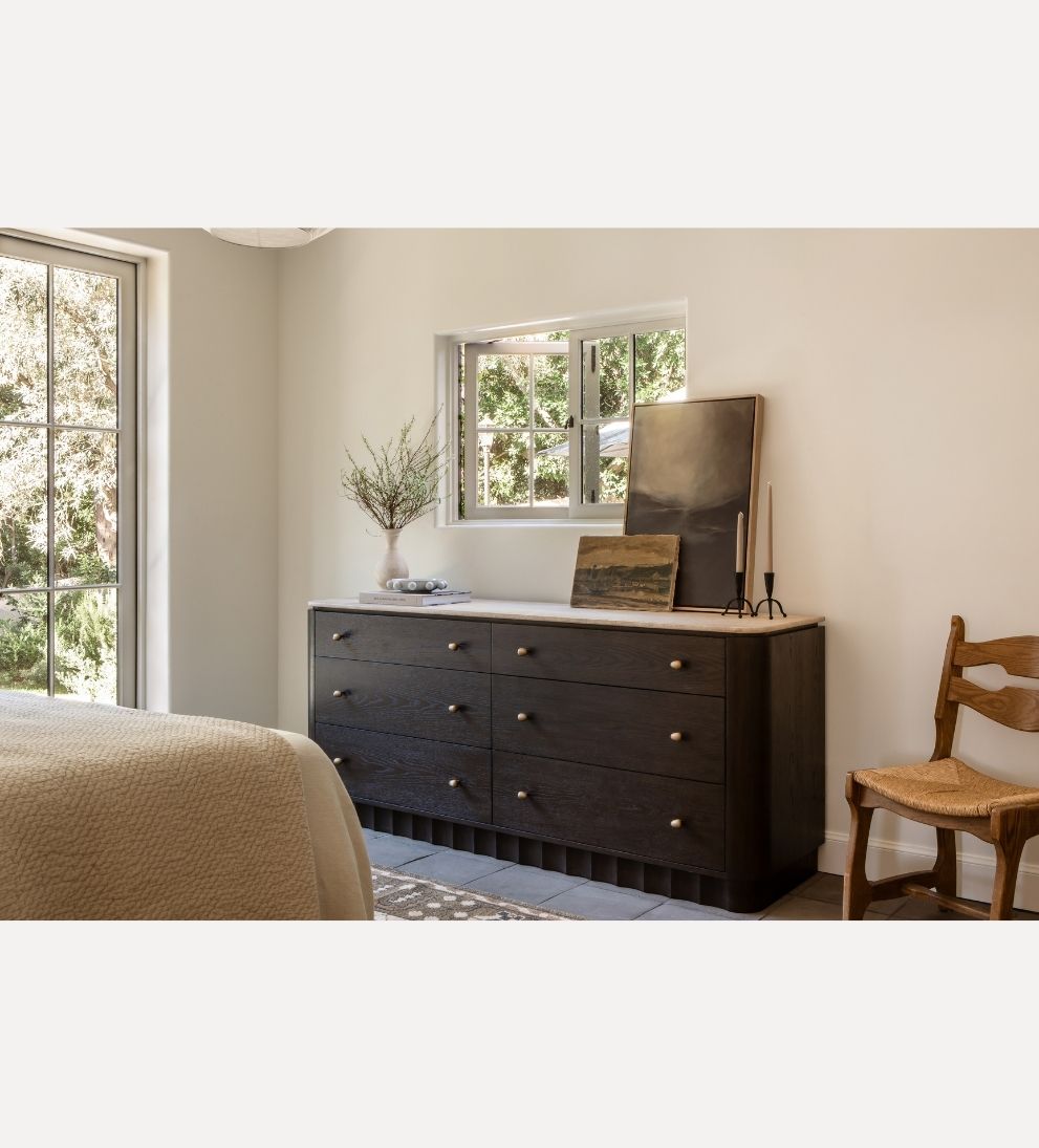 Ellen Espresso 6 Drawer Dresser Dressers