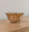 Élodie Scalloped Silver Centerpiece Bowl Decorative Object