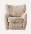 Elowen Chair in Beige Shearling Chairs