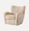 Elowen Chair in Beige Shearling Chairs