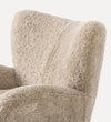 Elowen Chair in Beige Shearling Chairs