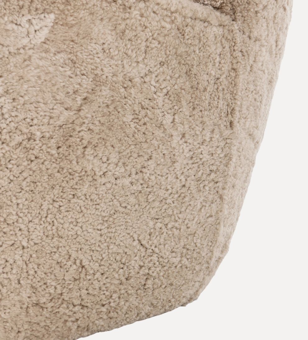 Elowen Chair in Beige Shearling Chairs