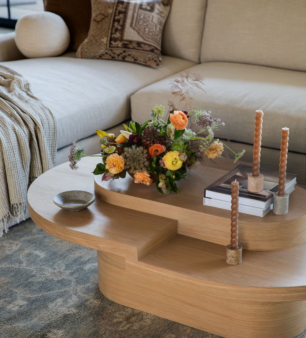 Emma White Oak Tiered Coffee Table Coffee Tables