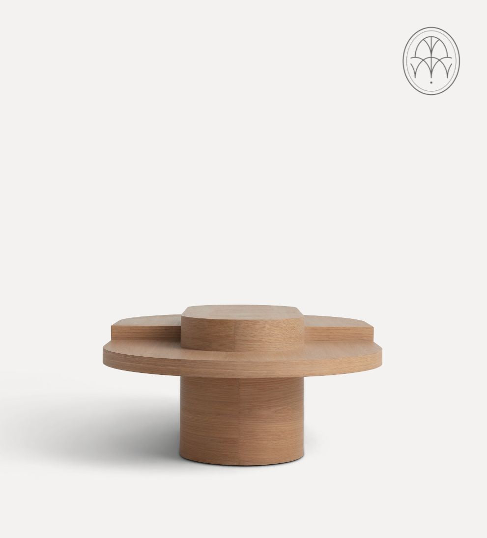 Emma White Oak Tiered Coffee Table Coffee Tables