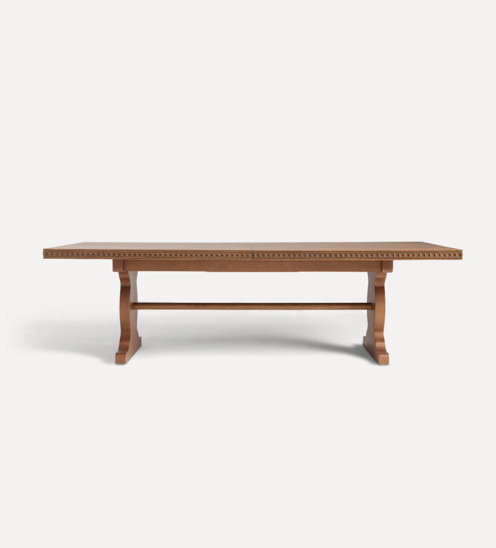 Esme Nutmeg 102-126” Expandable Dining Table Dining Tables