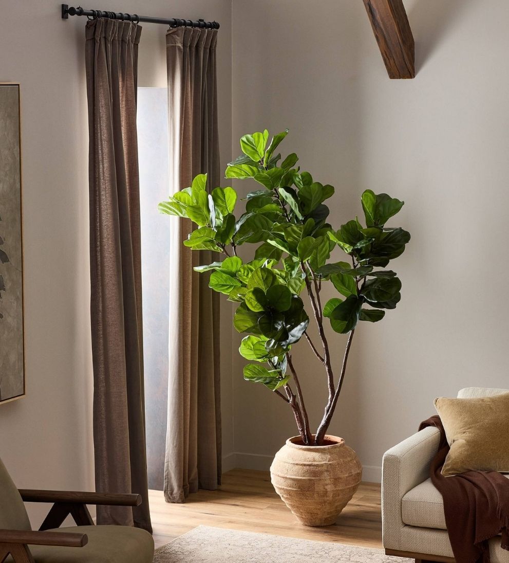 Faux Fiddle Leaf Tree Plants