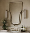 Ferrara Loop in Aged Brass Wall Mirrors