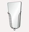 Ferrara Loop Mirror in Blackened Brass Wall Mirrors
