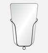 Ferrara Loop Mirror in Blackened Brass Wall Mirrors
