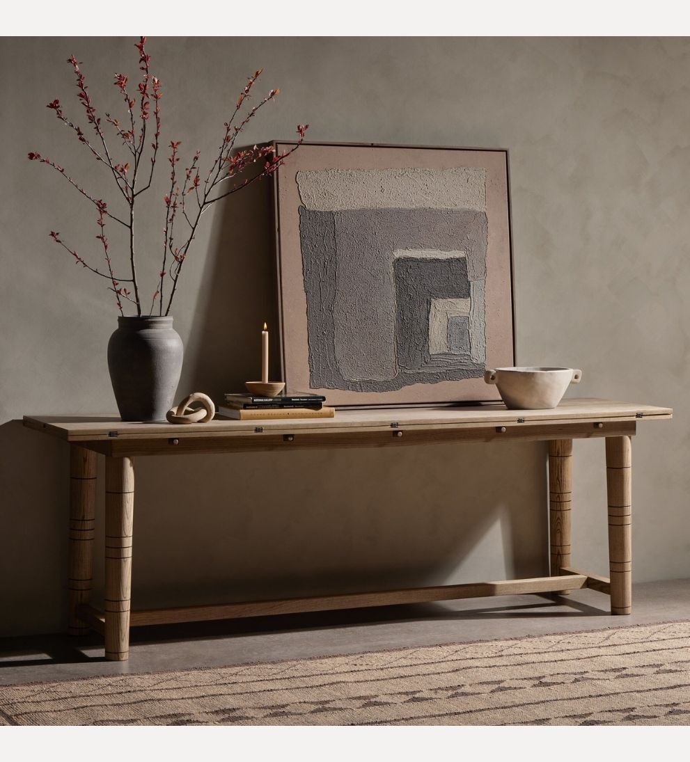 Flip Top Console in Toasted Ash Consoles