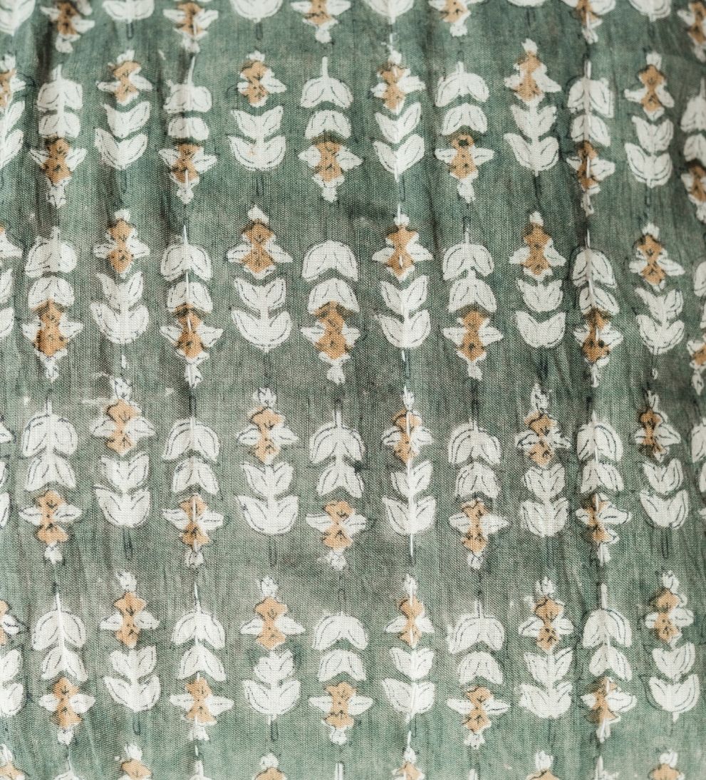 Flora Block Print Sham Pillows