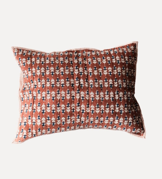 Flora Block Print Sham