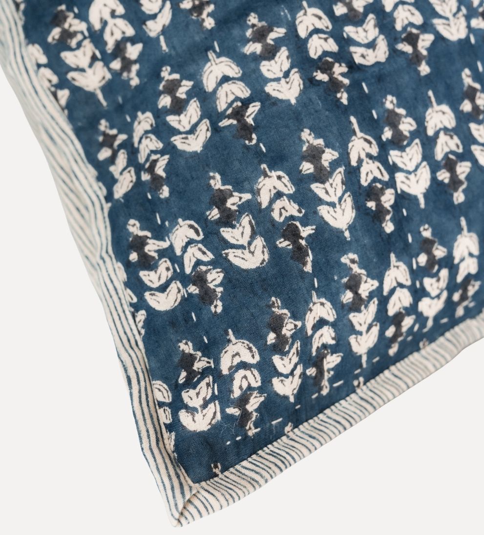 Flora Block Print Sham Pillows